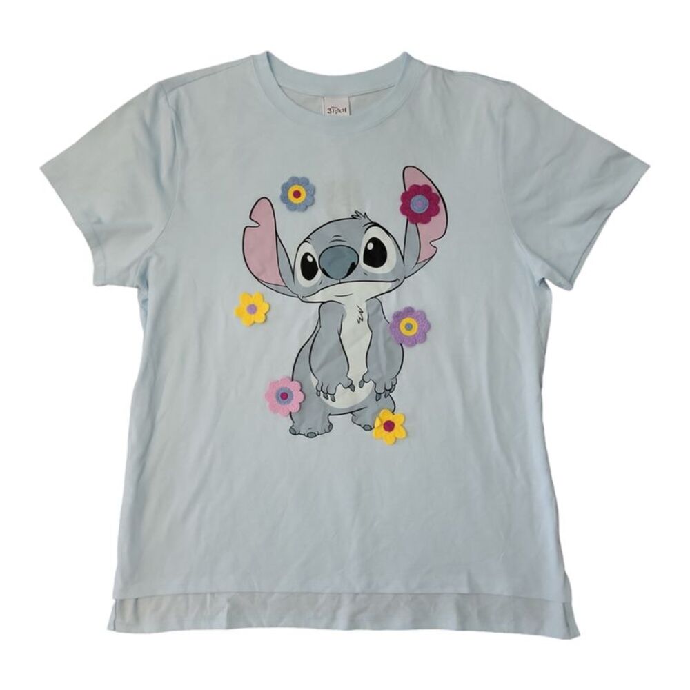 Stitch - Ladies Crochet Character Lightweight Soft & Comfortable Jersey Fabric T